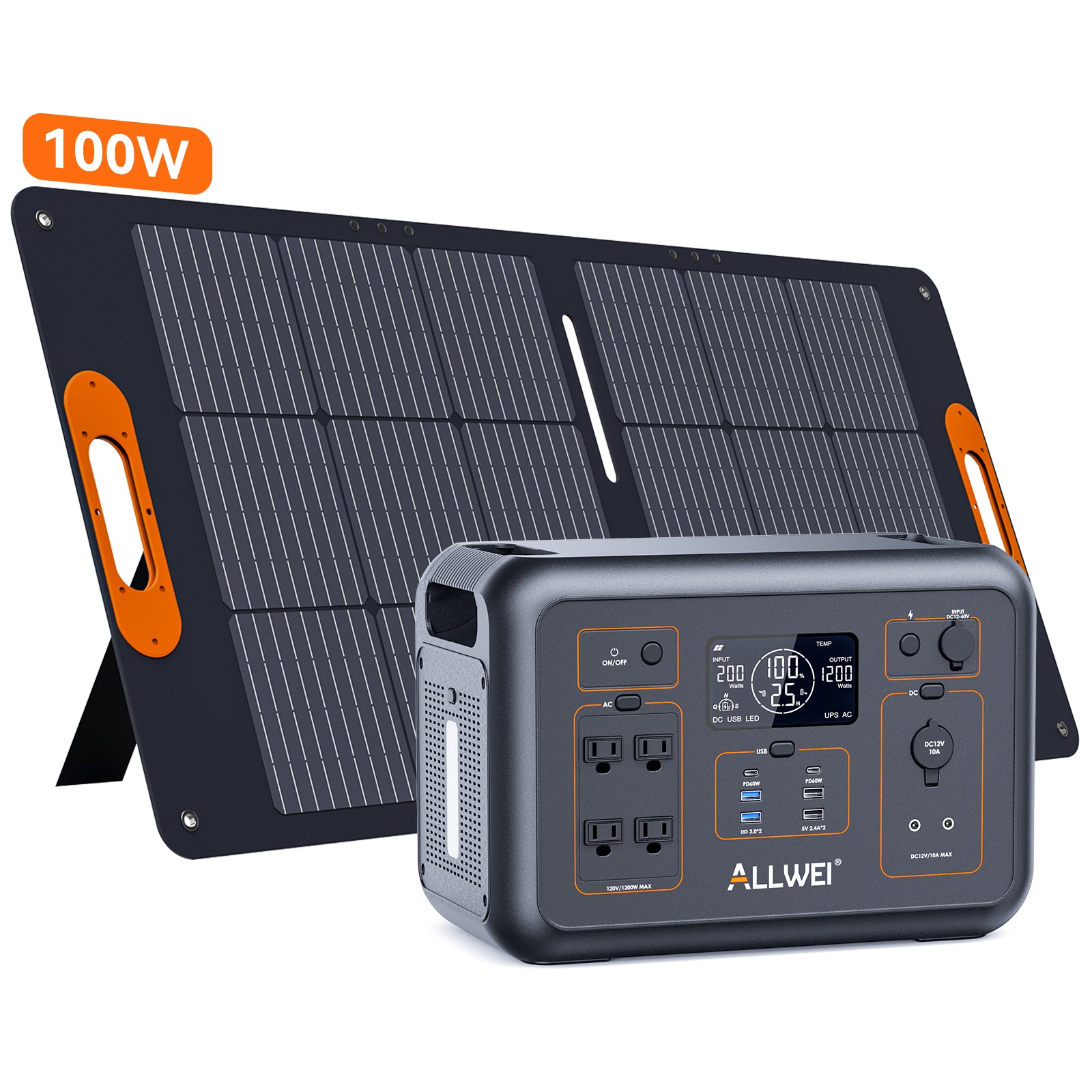 ALLWEI PPS1200 Portable Power Station - 1008Wh | 1200W