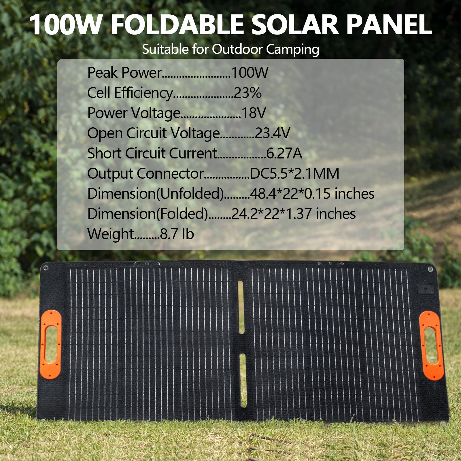 ALLWEI XY-100 100W Solar Panel