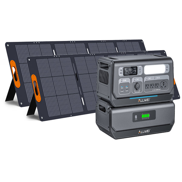 PPS2400 + B200 PRO Battery + 2* 200W Solar Kit