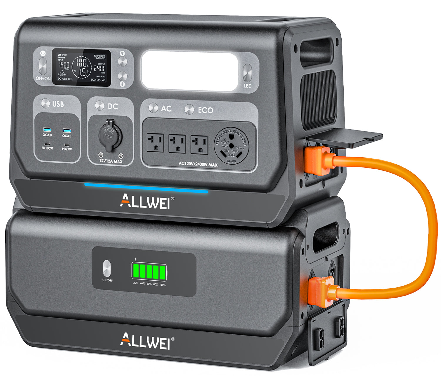 ALLWEI PPS2400-3 Portable Power Station - 2048Wh | 2400W