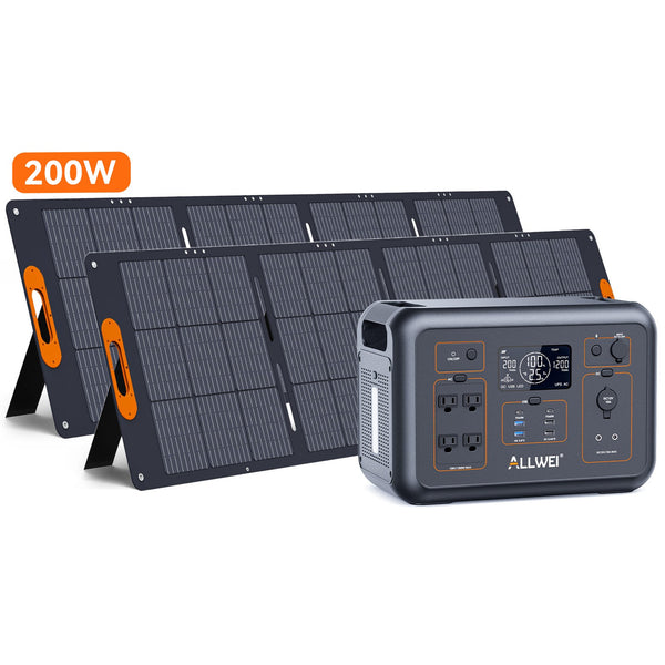 PPS1200-3 Power Station + 2* 200W Solar Kit